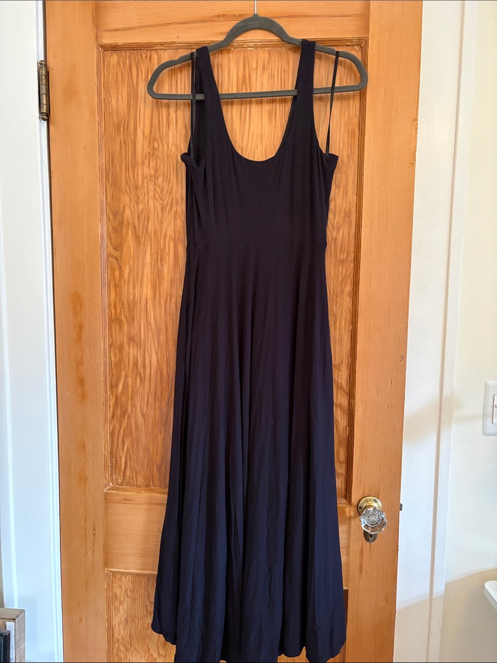 Athleta Black Scoop-Neck Maxi Dress